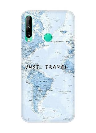 Чохол для huawei р40 lite e / y7p :: подорожі. карта (принт 323)