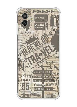 Чохол з потовщеними кутами на samsung galaxy m13 5g :: мандри (принт 324)