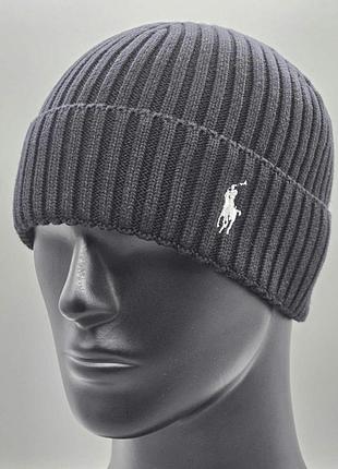 Мужская шапка polo, шапка поло, мужская шапка, стильная шапка, зимняя шапка