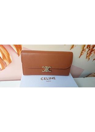 Жіночий шкіряний гаманець celine, гаманець селін, брендовий кошлек, гаманець натуральна шкіра