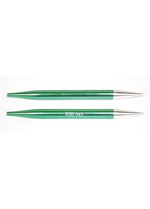 Спиці з'ємні zing knitpro, 11,5 см, 8.00 мм, 47510