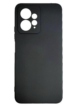 Чорний чохол на xiaomi redmi note 12 4g мікрофібра захист камери