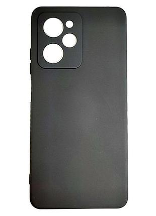 Матовый чехол с микрофиброй для xiaomi poco x5 pro 5g черный
