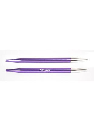 Спиці з'ємні zing knitpro, 11,5 см, 7.00 мм, 47509