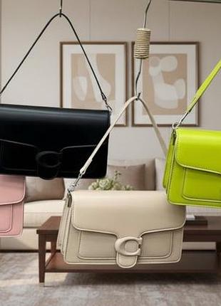 Женская сумка coach, сумка коач, брендовая сумка, сумка на плечо, модная сумка