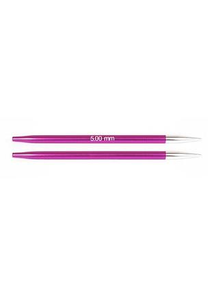 Спиці з'ємні zing knitpro, 11,5 см, 5.00 мм, 47505