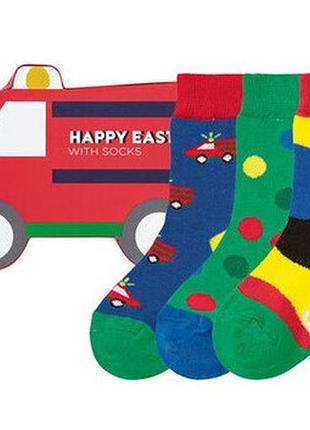 Комплект шкарпеток fun з 3 пар, розмір взуття 29-35, колір зелений, синій