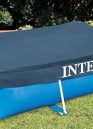 Тент для прямоугольных каркасных бассейнов размером 300 x 200 см intex 28038