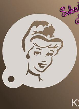 Трафарет для аквагриму багаторазові принцеса, stencils by sweety