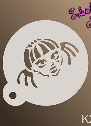 Трафарет для аквагрима многоразовые принцесса, stencils by sweety