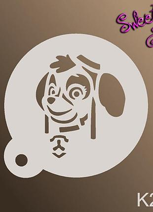 Трафарет для аквагрима многоразовые щенячий патруль, stencils by sweety