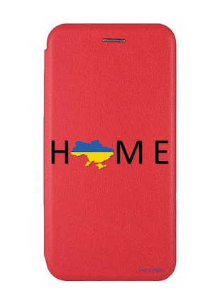 Чехол-книжка с рисунком для samsung galaxy m32/ m22/ a22 4g красный :: дом украина (патриотический принт 72)