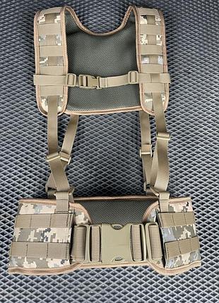 Рпс піксель, тактичний пояс molle cordura піксель, l