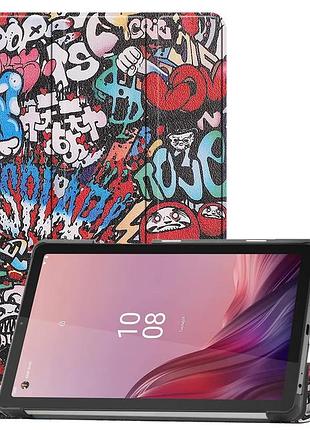 Чехол книжка для планшета lenovo tab m9/k9 tb-310 fu 2023 граффити