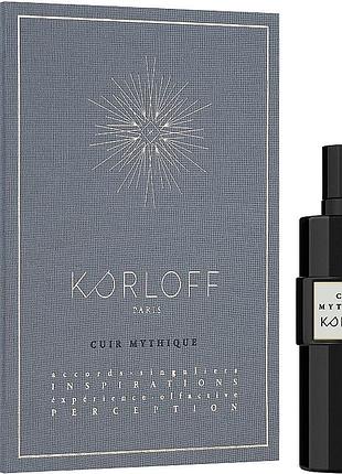 Мистичный аромат для мужчин и женщин cuir mythique korloff paris