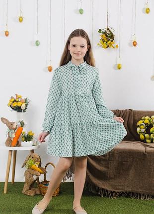 Плаття "ніколь" 146, зелёный