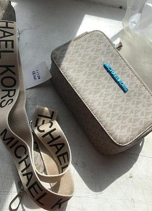 Женская сумка michael kors, сумка майкл корс в расцветках, сумка на плечо, брендовые сумки, кросс-боди бежевый