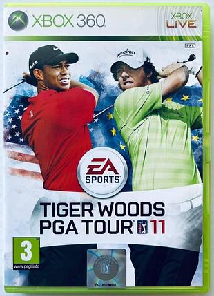 Tiger woods pga tour 11, б/у, английская версия - диск для xbox 360