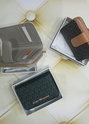 Жіночий шкіряний гаманець michael kors, гаманець майкл корс у кольорах, маленький гаманець, складаний зовні