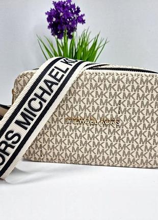 Женская сумка michael kors, сумка майкл корс в расцветках, сумка на плечо, брендовые сумки, кросс-боди молочный