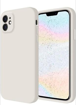 Чехол на 12 айфон высокая защита / закрытая камера original square case 12 iphone темно голубой
