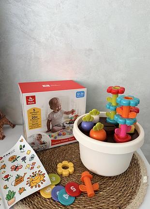 Розвиваюча іграшка “квітковий горщик” hola (montessori)