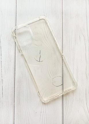Ультратонкий прозрачный силиконовый чехол с утолщёнными углами на samsung galaxy m53 (m536) 5g