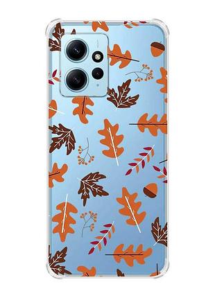 Чохол з потовщеними кутами на xiaomi redmi note 12 4g :: осінь (принт 107)