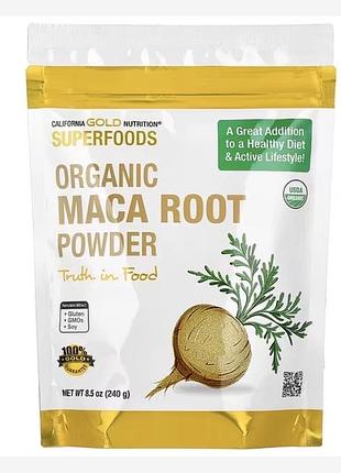 Superfoods, порошок із кореня сертифікованої органічної перуанської маки, 240 г (8,5 унції)