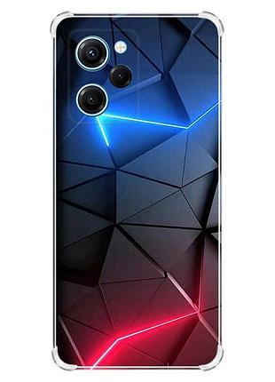 Чехол с утолщенными углами на xiaomi redmi note 12 pro speed 5g :: рельефный фон (принт 36)