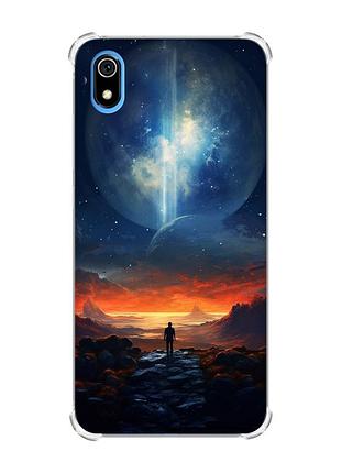 Чехол с утолщенными углами для xiaomi redmi 7a :: космос (принт 247)