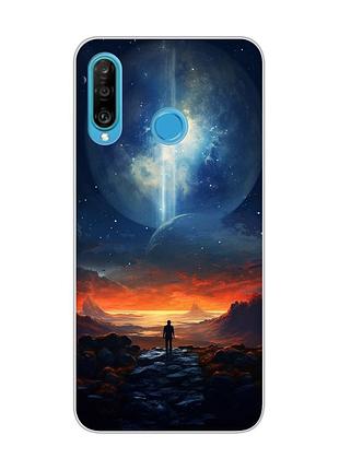 Чехол на huawei p30 lite :: космос (принт 247)
