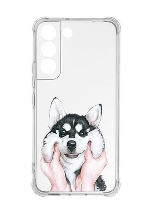 Чехол с утолщёнными углами на samsung galaxy s22 :: мордочка (принт 121)