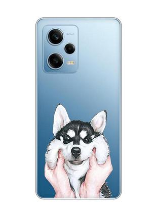 Прозорий чохол на xiaomi redmi note 12 5g :: мордочка (принт 121)