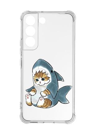 Чехол с утолщёнными углами на samsung galaxy s22 :: котёнок (принт 120)