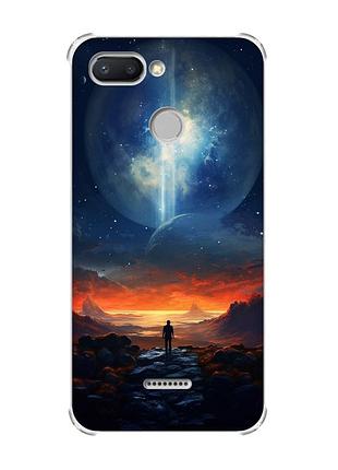 Чехол с утолщёнными углами для xiaomi redmi 6 :: космос (принт 247)