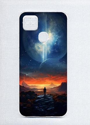 Чохол з потовщеними кутами на xiaomi redmi 9c/10a :: космос (принт 247)