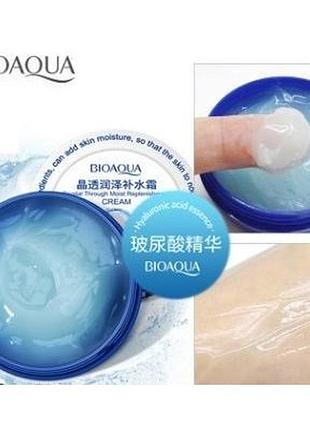 Крем - гель для обличчя bioaqua crystal moist replenishment з гіалуроновою кислотою 38 мл