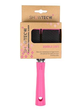 Щітки-пуходерки show tech+ flex groom slicker double/soft