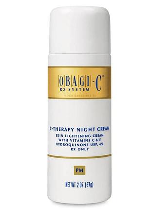 Нічний крем з 4% гідрохіноном та 10% вітаміном c obagi-c rx night cream with vitamin c and hydroquinone 57 г