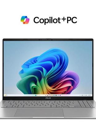 Ноутбук asus vivobook s16 s3607qa-sh043w 16" wuxga oled, qualcomm x x1 26 100, 16gb, f512gb, uma, win11, серебристый