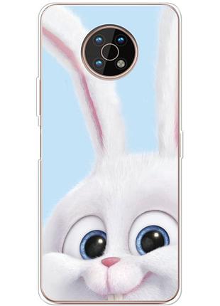 Чохол силіконовий з картинкою на nokia g50 (кролик сніжок)