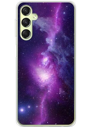 Чехол силиконовый с картинкой на samsung galaxy a24 (a245) (космос)