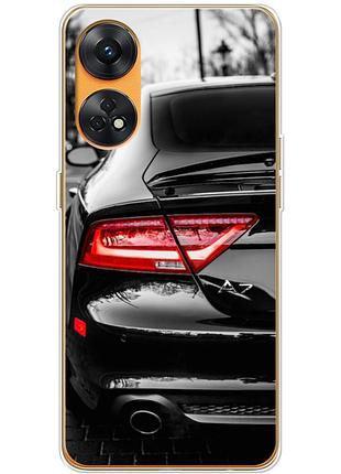 Чехол силиконовый с картинкой на oppo reno 8t 4g (машина, audi a7)