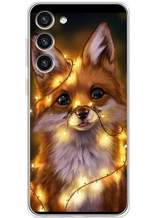 Чохол силіконовий з картинкою на samsung galaxy s23 plus (s916) (новорічний, лисичка)