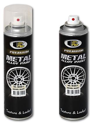Краска аэрозольная для автомобильных дисков bosny metal alloy paint m001 олово 300 мл