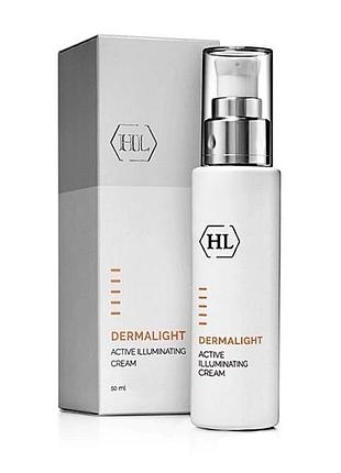 Активний відбілюючий крем для обличчя holy land cosmetics dermalight active illuminating cream 50 мл