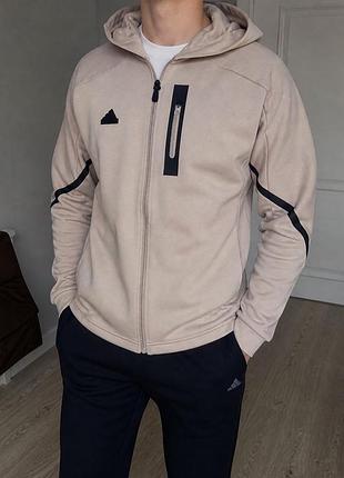 Толстовка adidas gameday full zip wonder taupe