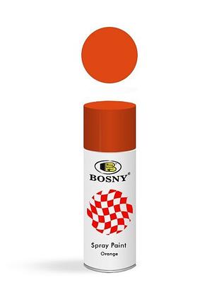 Акриловая аэрозольная краска bosny оранжевый 400мл