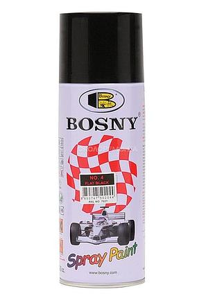 Акриловая аэрозольная краска bosny черный матовый 400мл